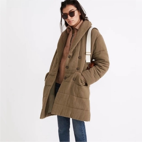 Madewell Jackets & Blazers - Madewell Lightspun Dumont Quilted Jacket in Distant Surplus